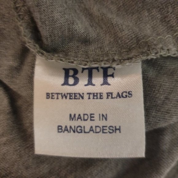 Between the Flags (BTF) AU-14 Gray Sleeveless Singlet Top Tee 100% Cotton NWOT - Picture 9 of 10
